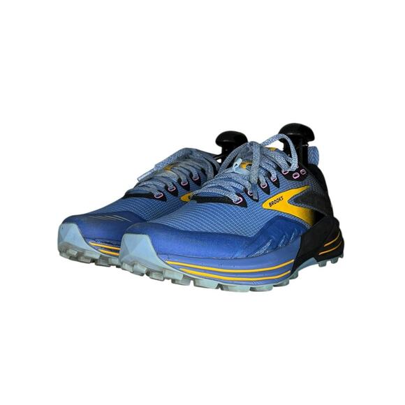Womens Brooks Cascadia 16 Trail Hiking Running Shoes Size 6.5 Blue Black - Picture 2 of 6